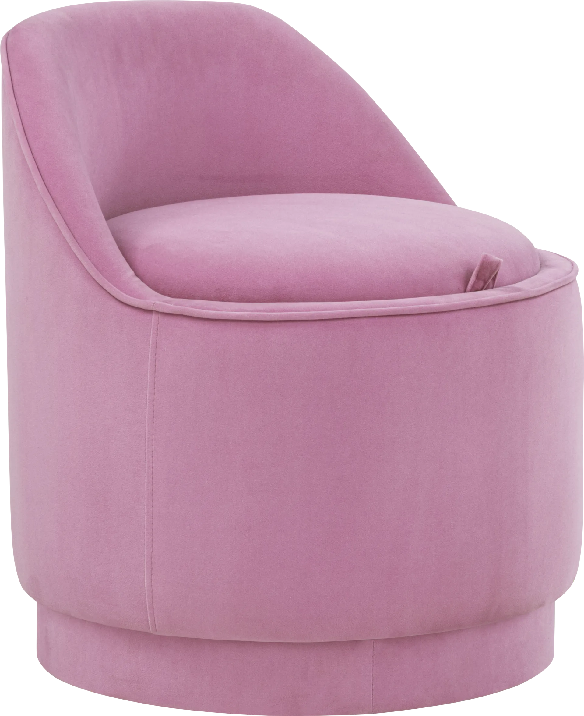 Kids Vannah Pink Swivel Storage Stool - Image 1