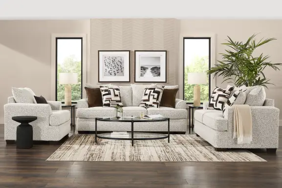 Lincoln Park Off-White 5 Pc Living Room
