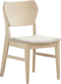 curved panel side chair