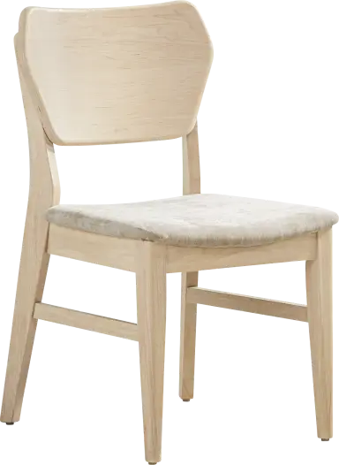 curved panel side chair