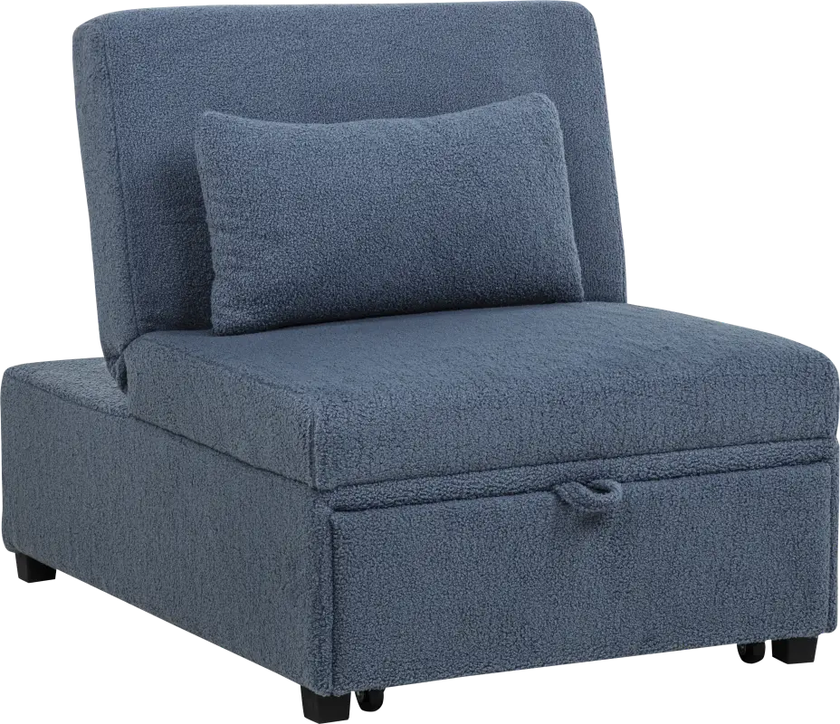 Kids Nimble 2.0 Blue Sleeper Chair
