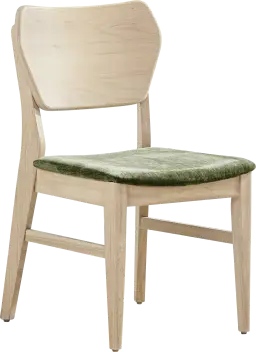 curved panel side chair