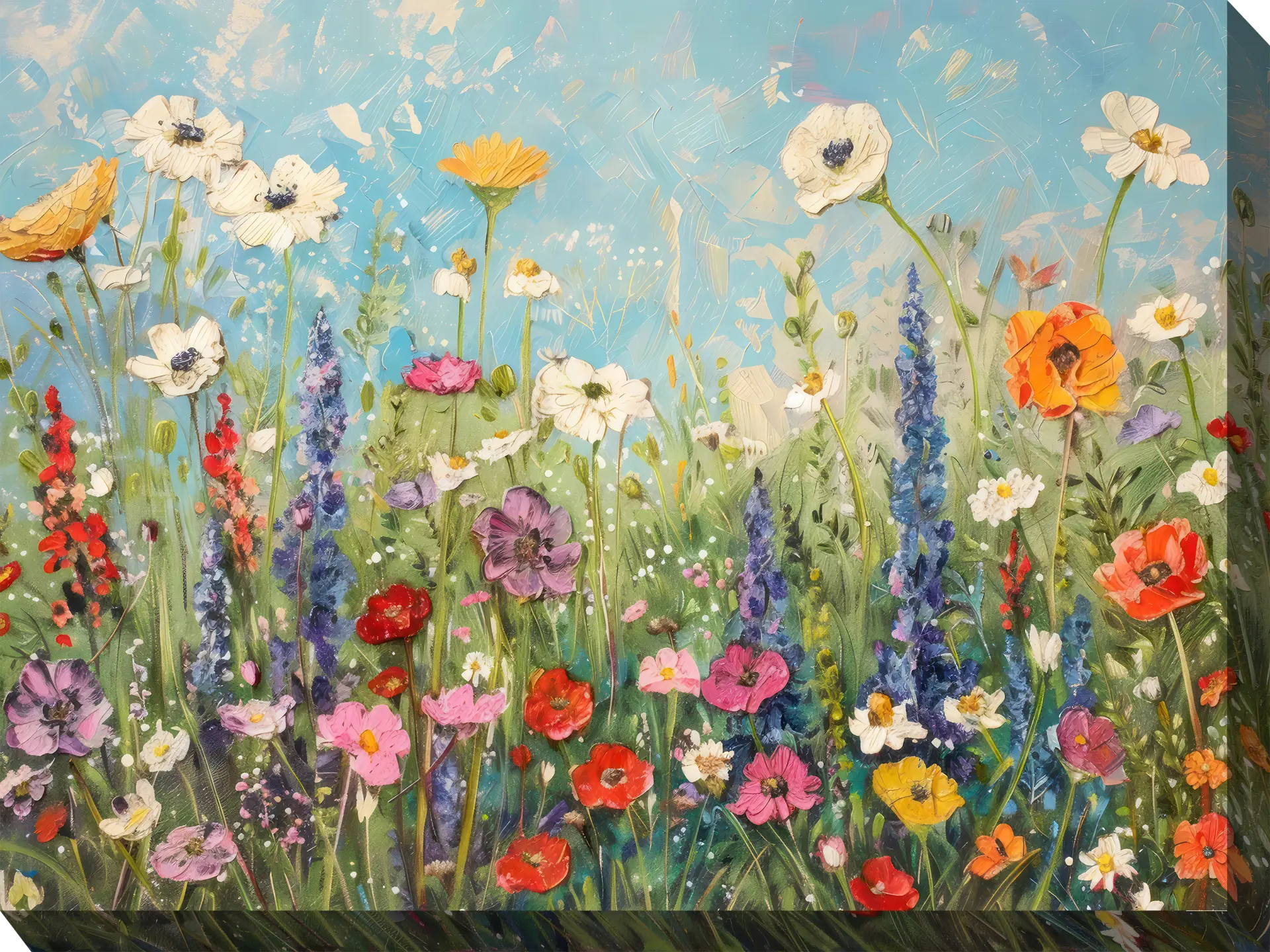 Flourishing Fields Multi Indoor/Outdoor Wall Art