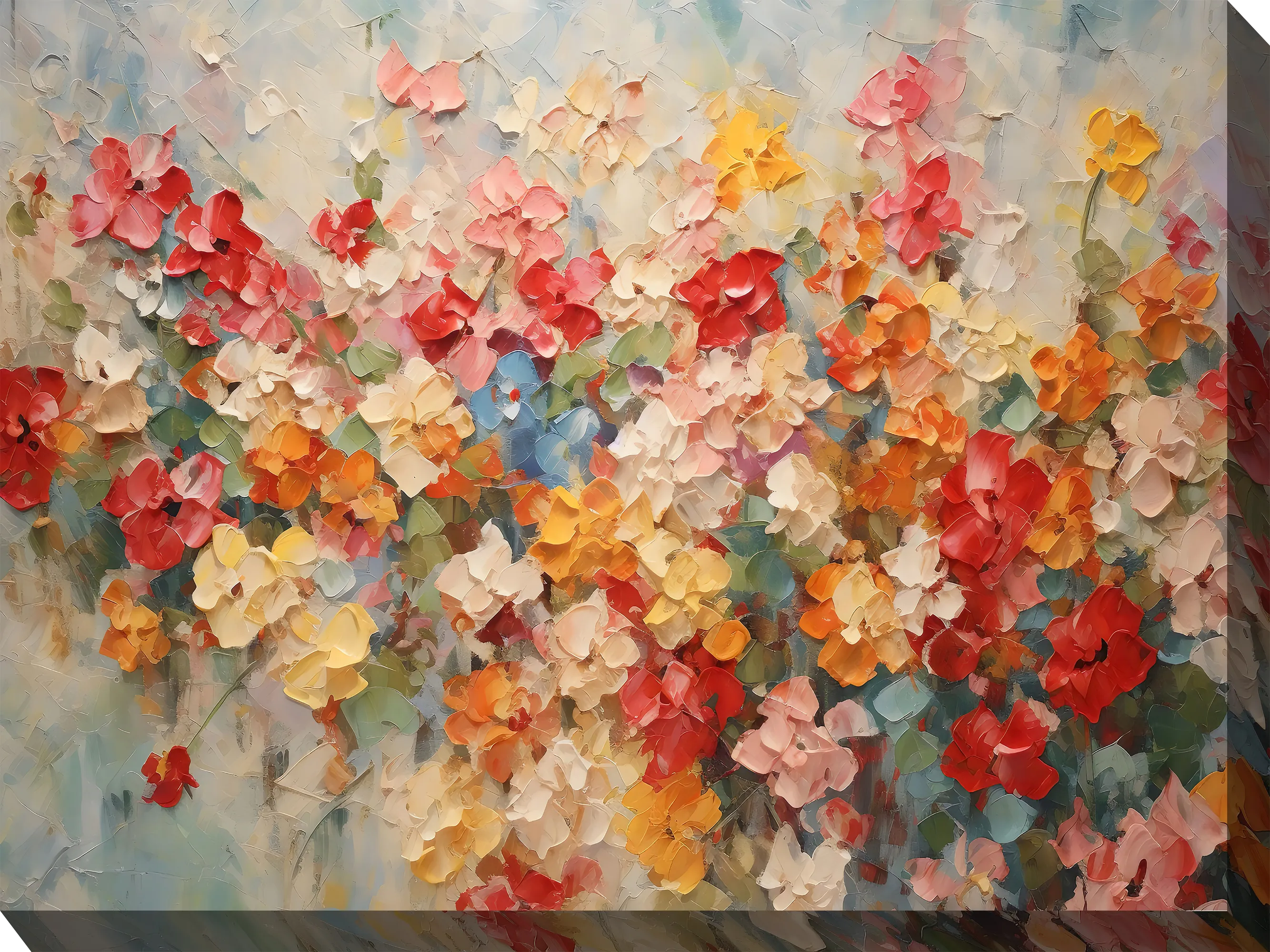 Kaleidoscope Flowers Red Indoor/Outdoor Wall Art - Thumbnail - Image 1