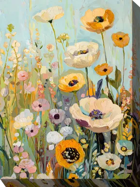 Free Spirited Yellow Indoor/Outdoor Wall Art