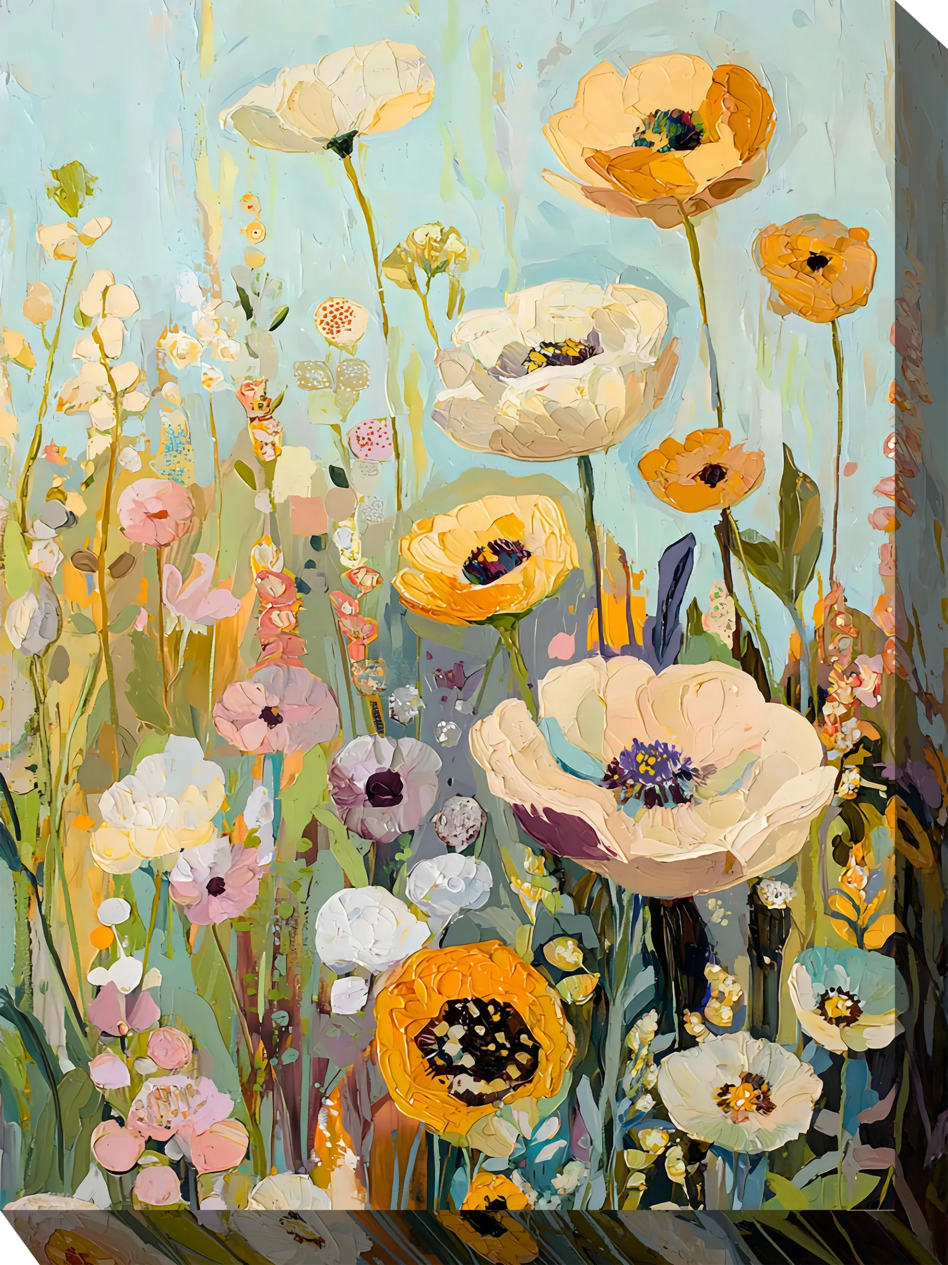 Free Spirited Yellow Indoor/Outdoor Wall Art - Image 1