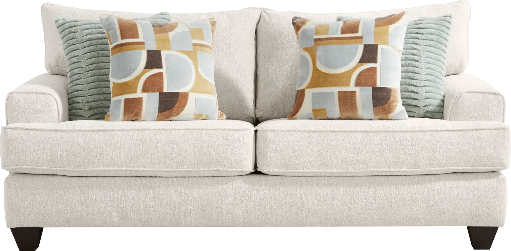 Twin Falls Ivory Gel Foam Sleeper Loveseat