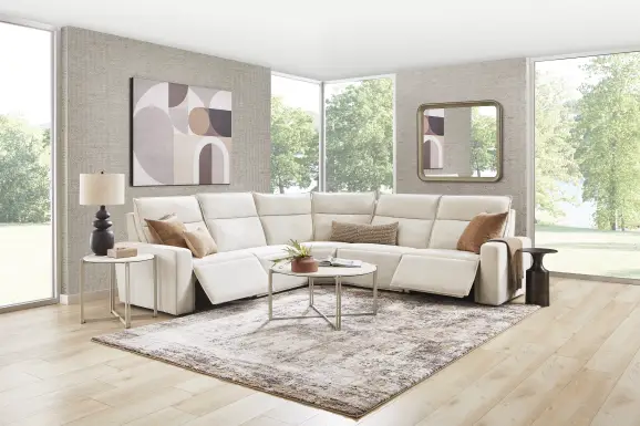 Silver 5 Pc Dual Power Reclining ModularTwo