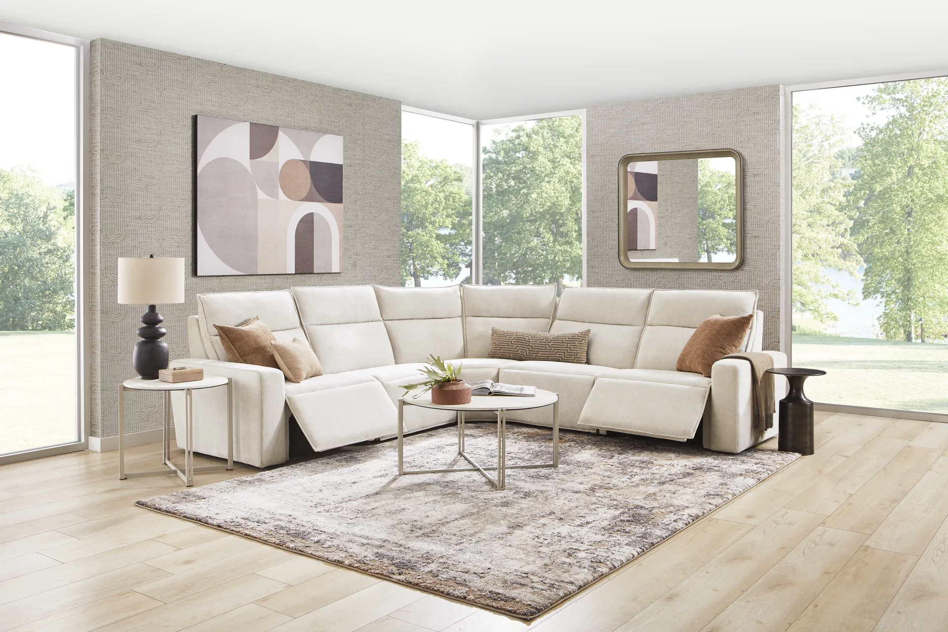 Silver 5 Pc Dual Power Reclining ModularTwo - Image 2