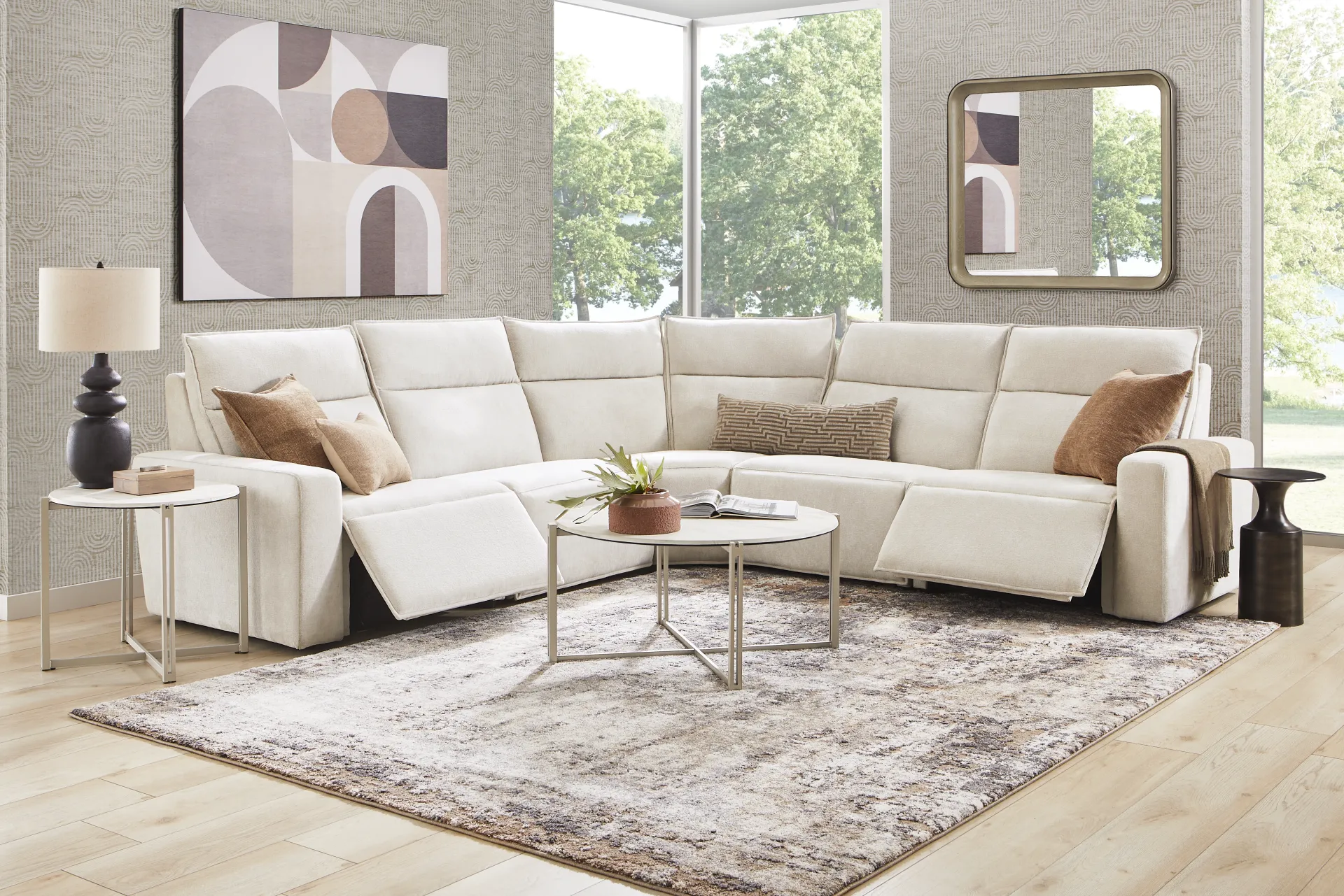 Silver 5 Pc Dual Power Reclining ModularTwo - Image 2