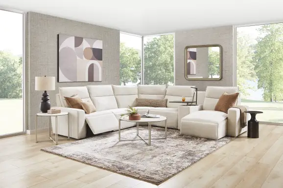 Silver 6 Pc Dual Power Reclining ModularTwo