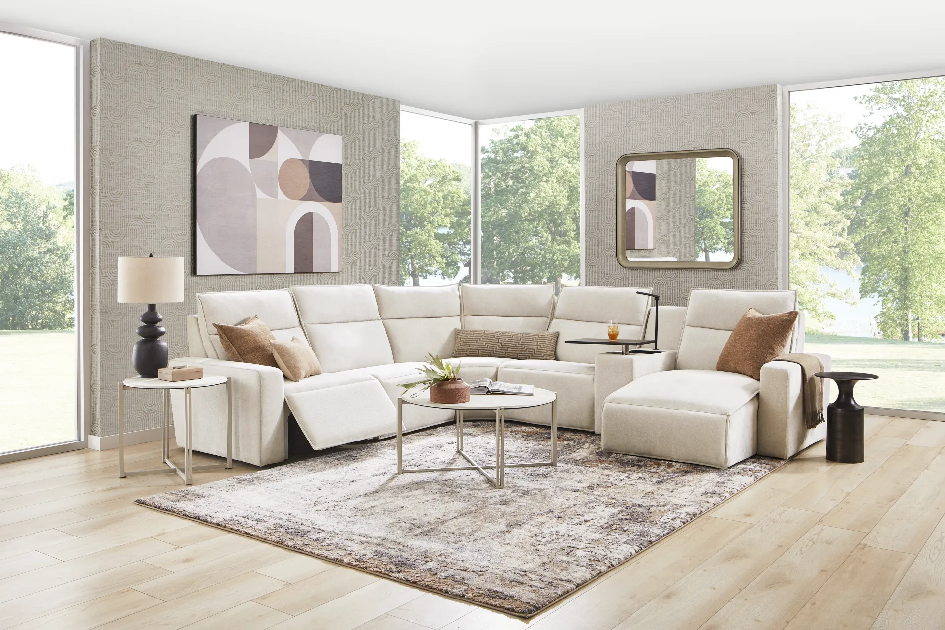 Silver 6 Pc Dual Power Reclining ModularTwo - Image 2