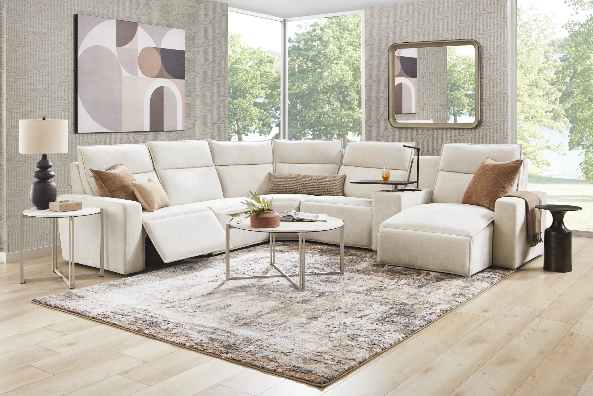 Silver 6 Pc Dual Power Reclining ModularTwo - Image 2