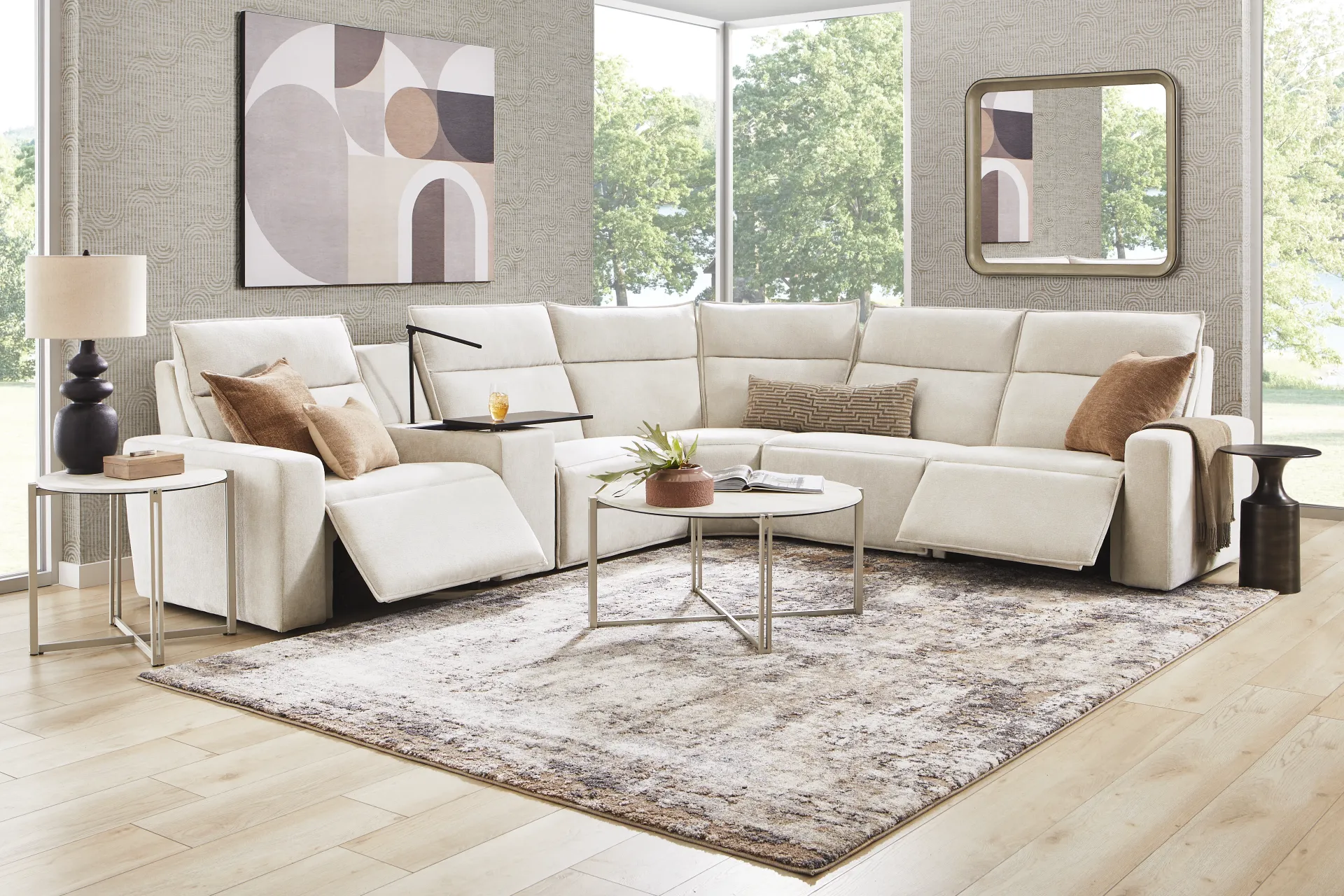 Silver 6 Pc Dual Power Reclining ModularTwo - Image 2