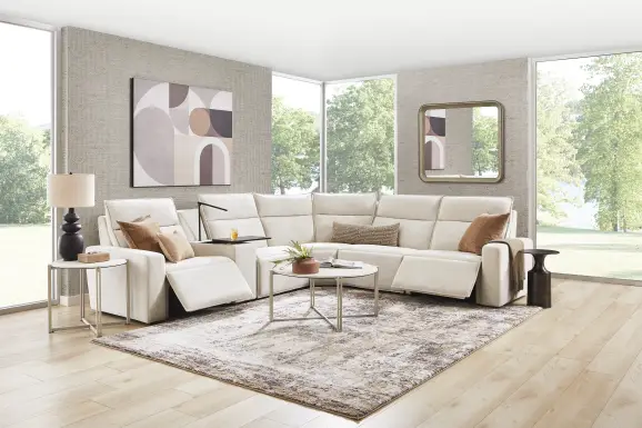 Silver 6 Pc Dual Power Reclining ModularTwo