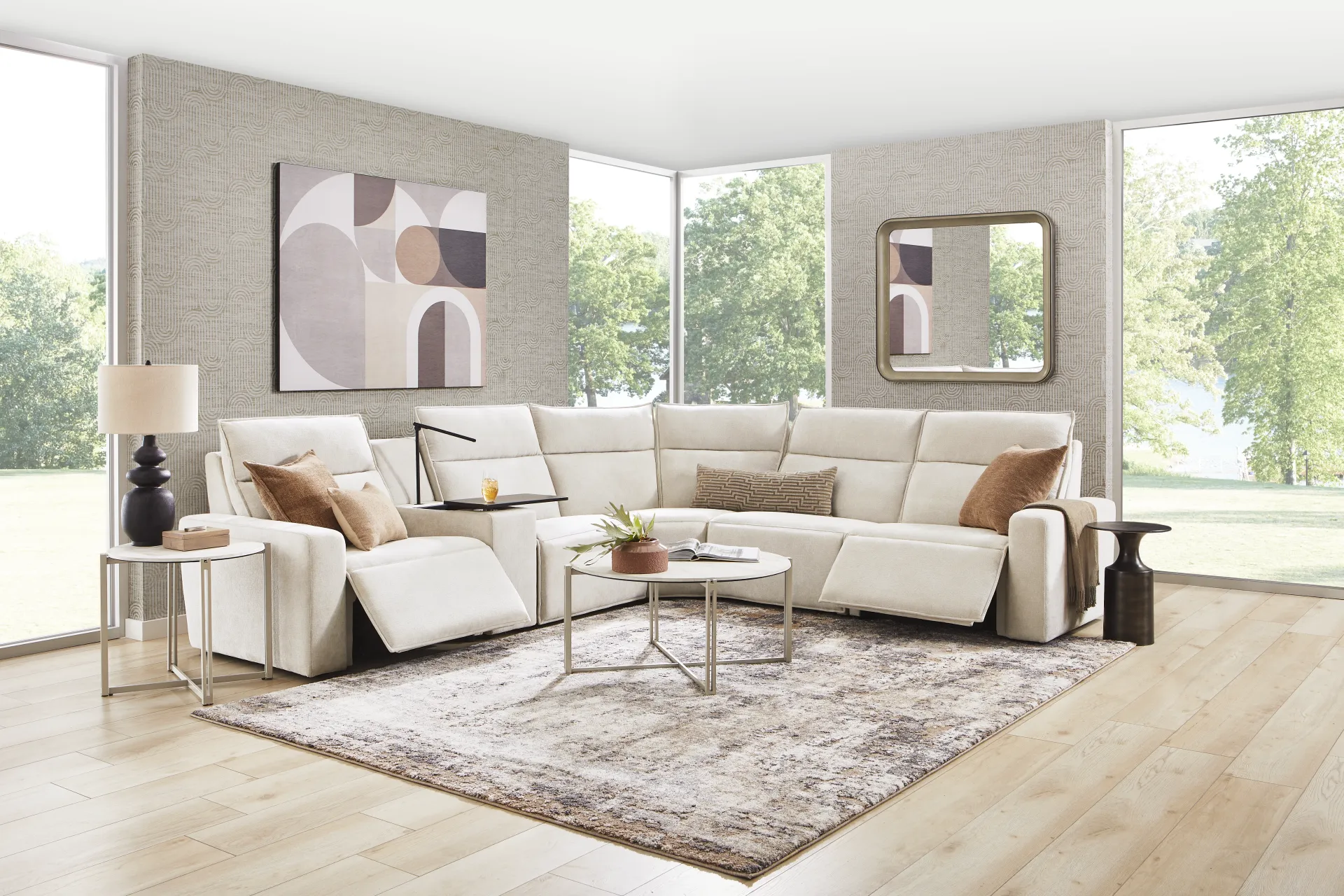 Silver 6 Pc Dual Power Reclining ModularTwo - Image 2