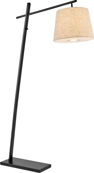Fenwick Black Floor Lamp - Image 1