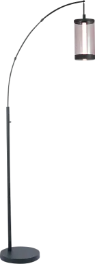 Petoskey Cove Black Arc Floor Lamp