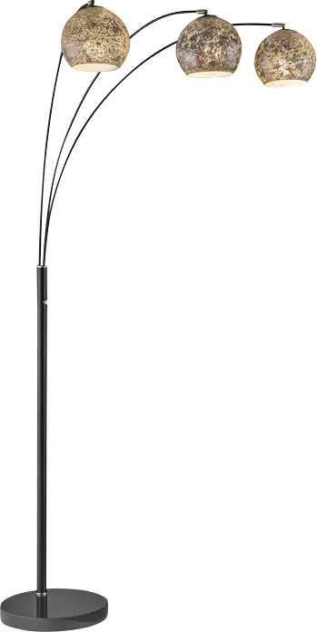 Julian Sea Gray 3-Light Floor Lamp