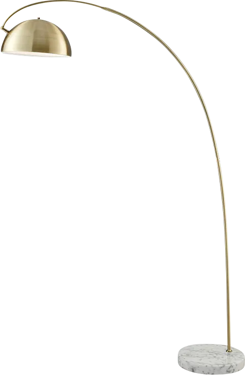 Arcadia Bend Gold Floor Lamp - Thumbnail - Image 1