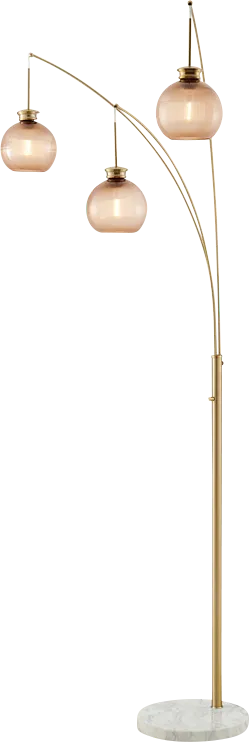 Chene View Gold Floor Lamp - Image 1