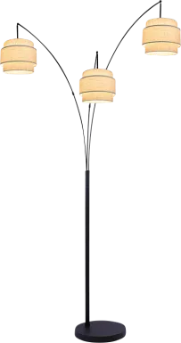 Izan View Black 3-Light Floor Lamp