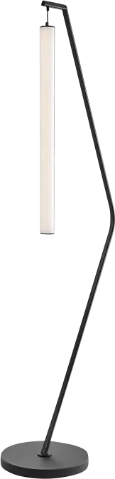 Wight Island Black Floor Lamp