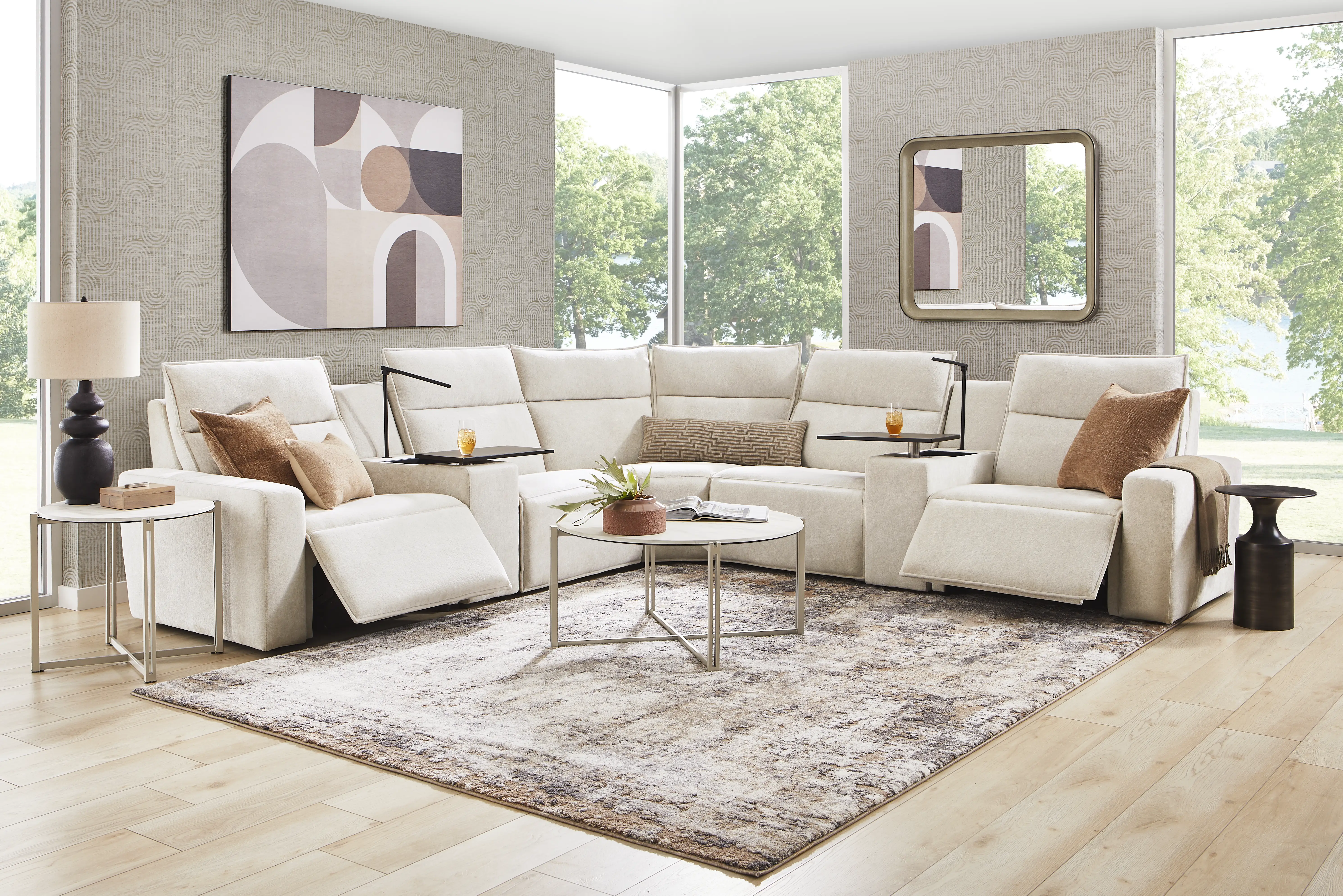 Silver 7 Pc Dual Power Reclining ModularTwo - Thumbnail - Image 2