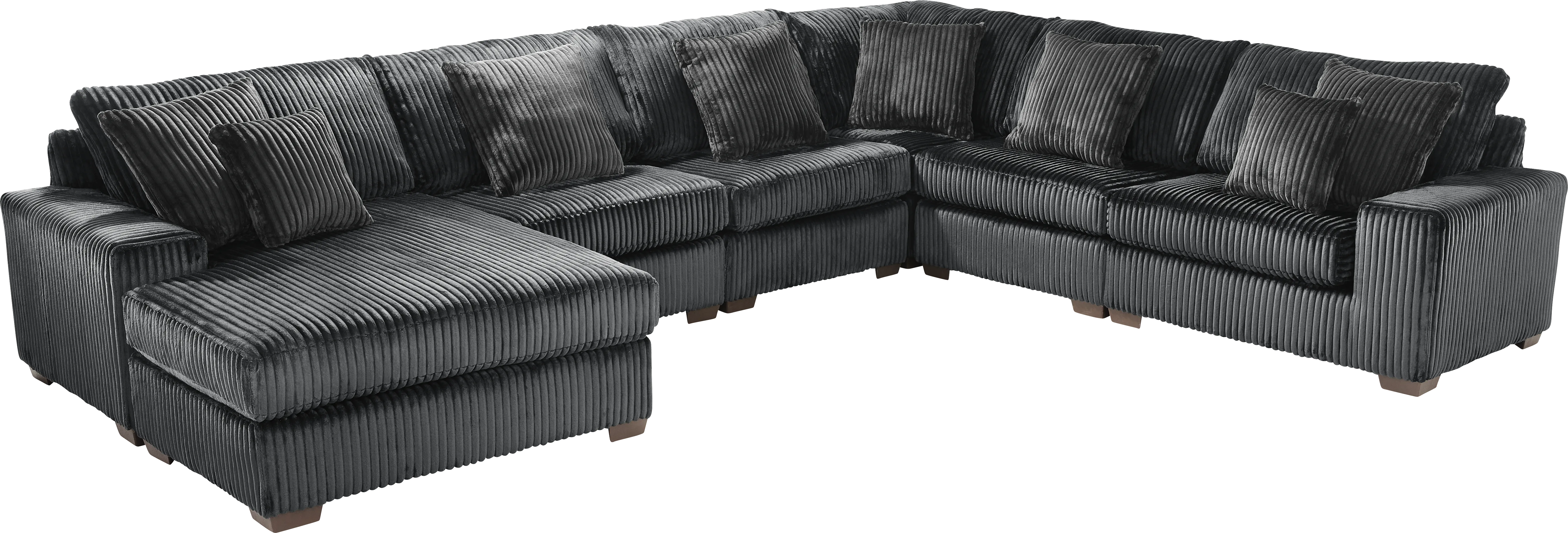 Lexford Park Black 6 Pc Sectional - Thumbnail - Image 1