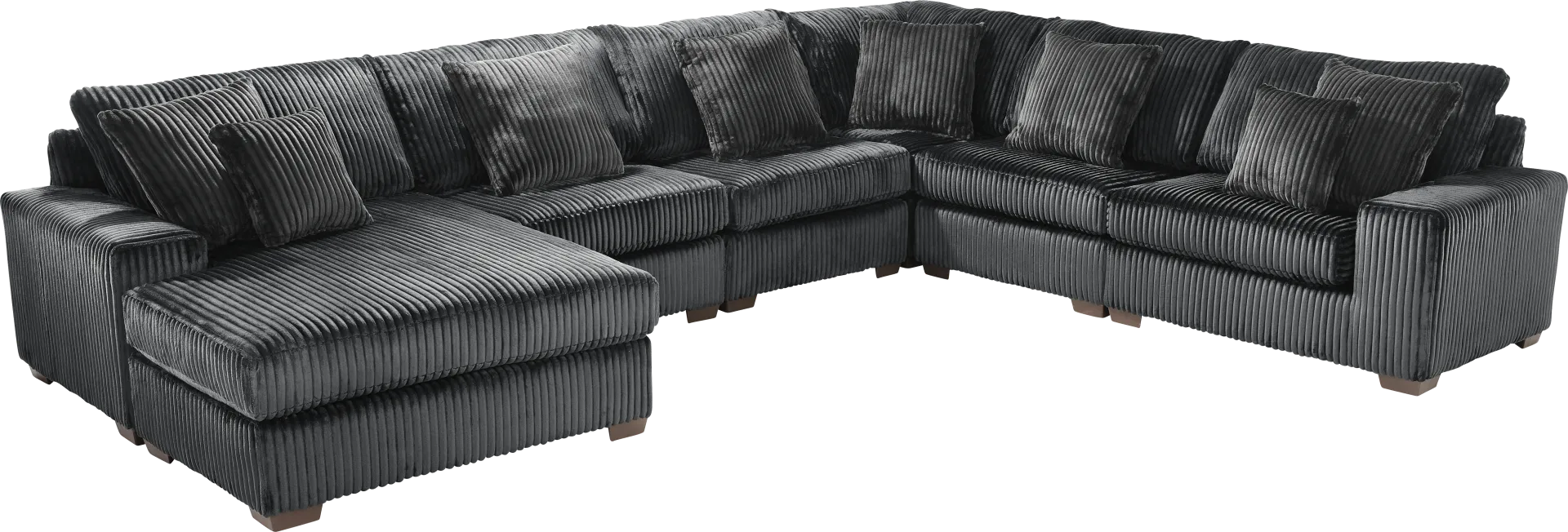 Lexford Park Black 6 Pc Sectional - Image 1