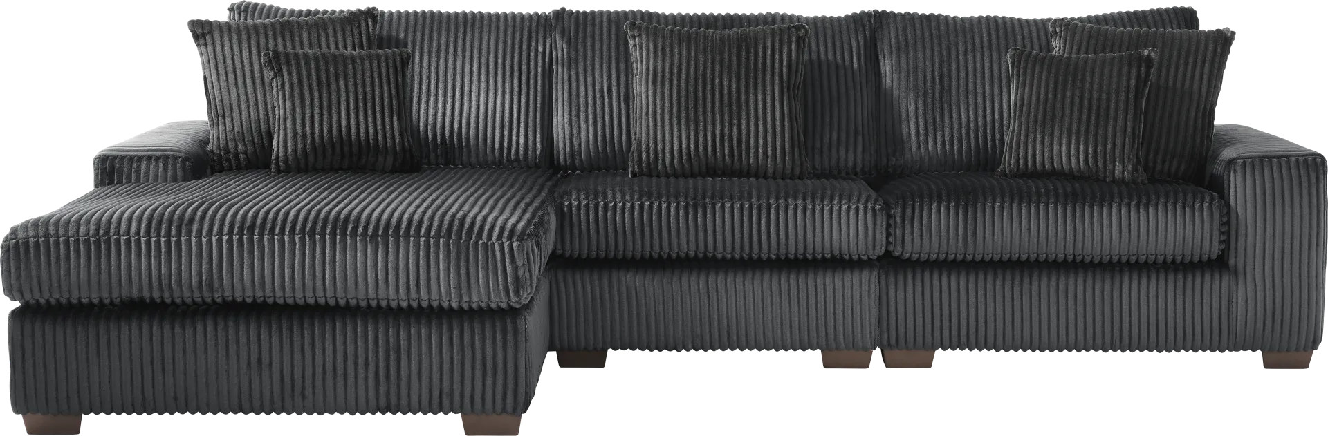Lexford Park Black 3 Pc Sectional - Image 1