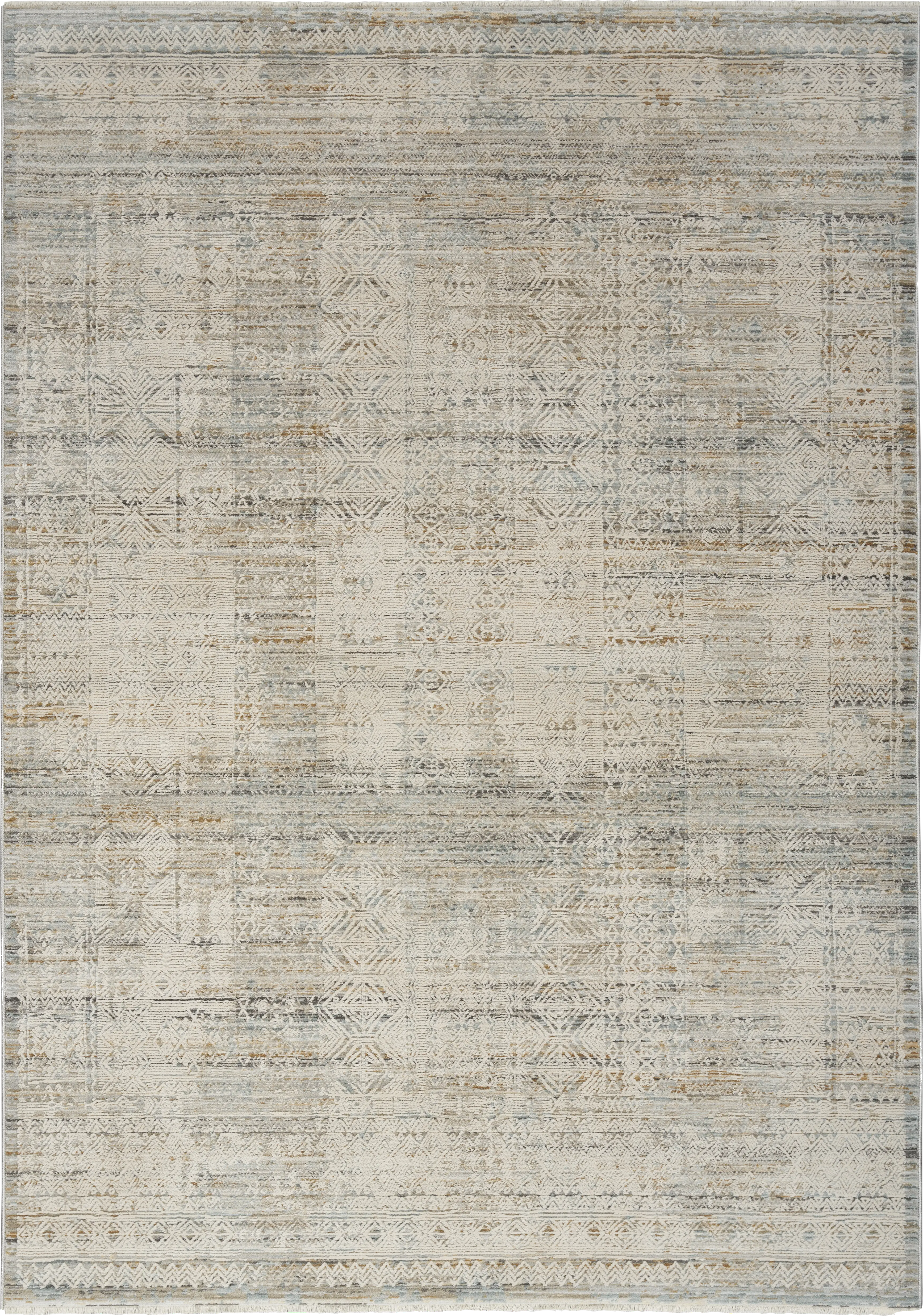Afeni Ivory Multicolor 7'10 Round Rug - Thumbnail - Image 1