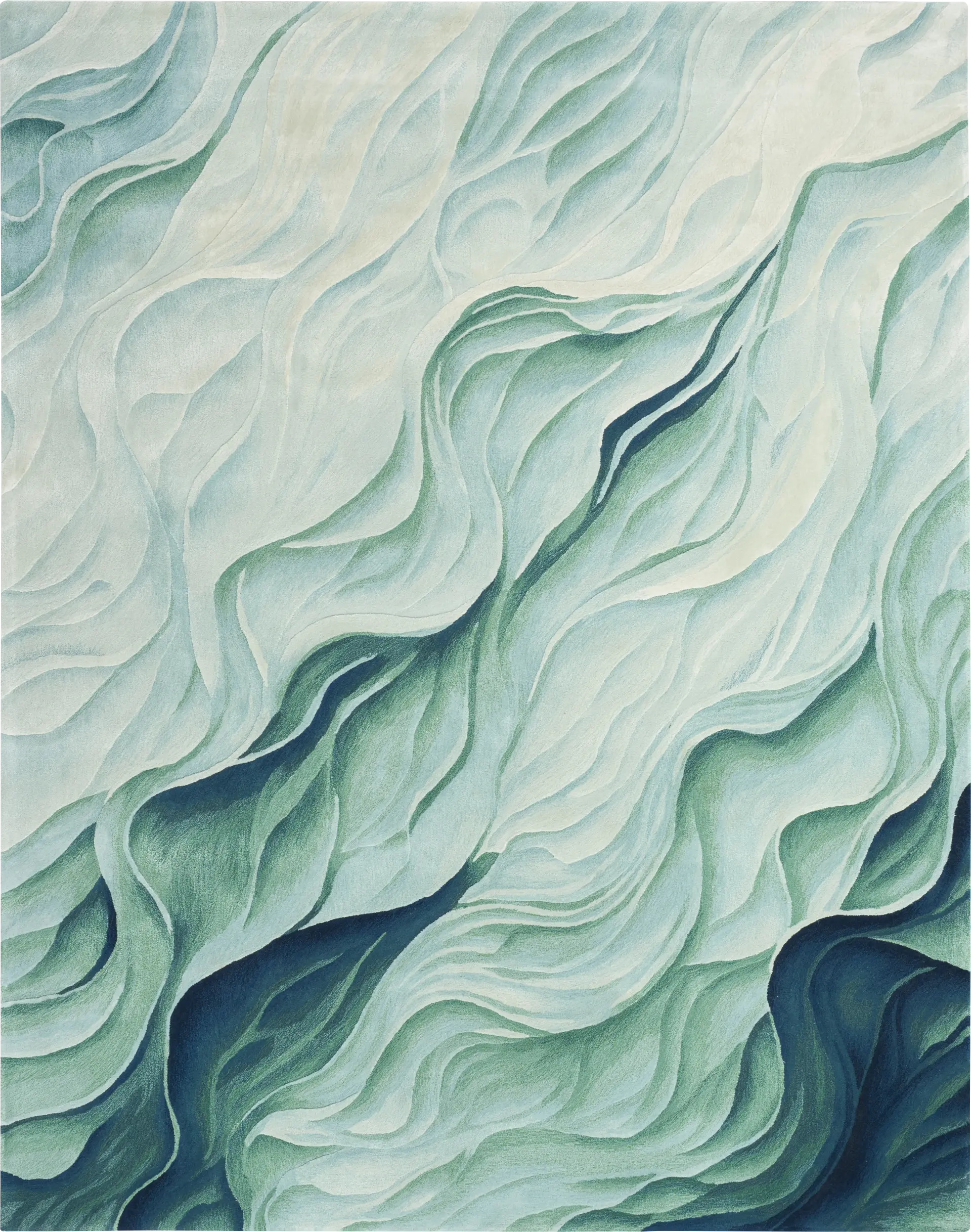 Aqualora Green 7'9 x 9'9 Rug