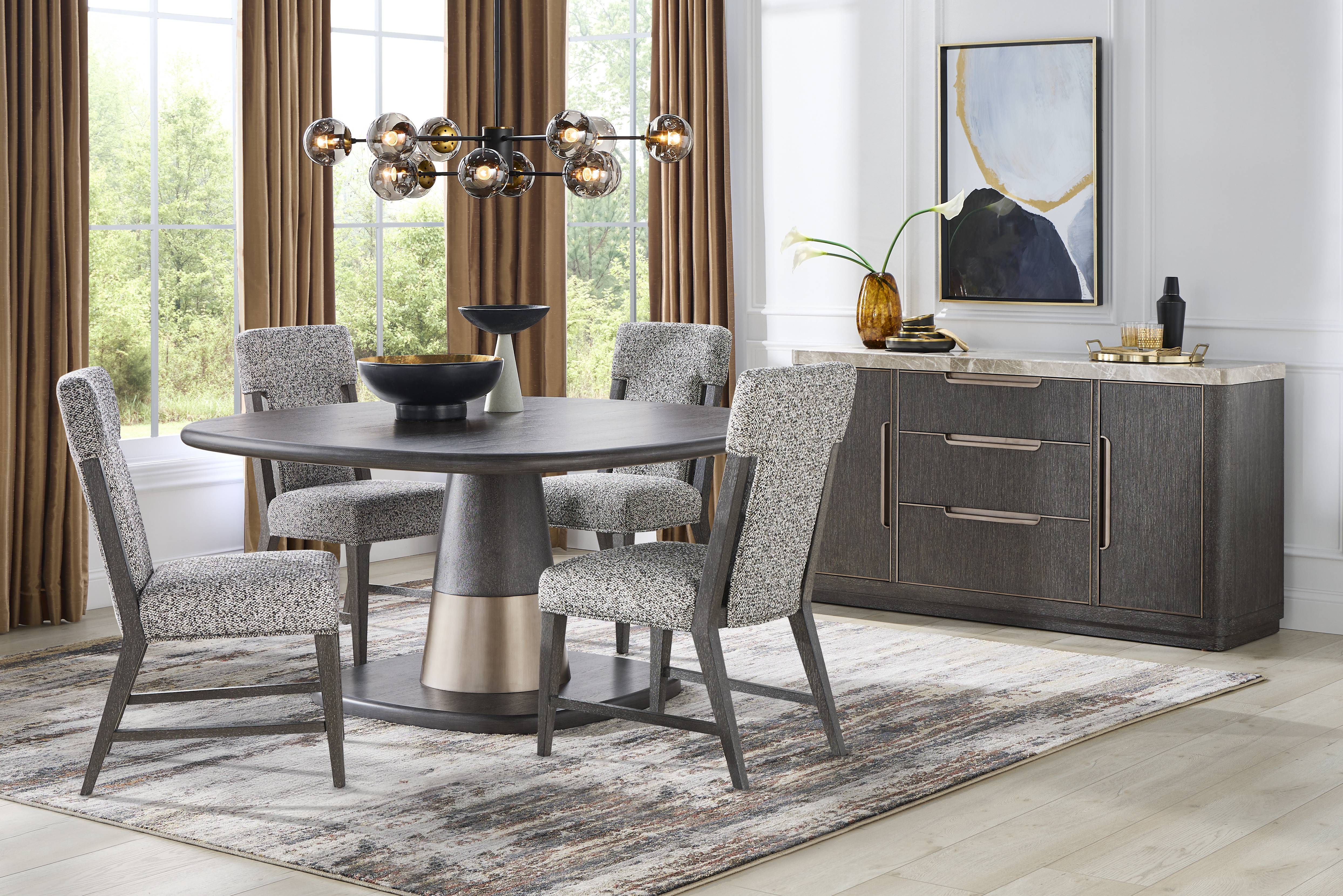 Preston Heights Gray Upholstered Side Chair - Thumbnail - Image 2