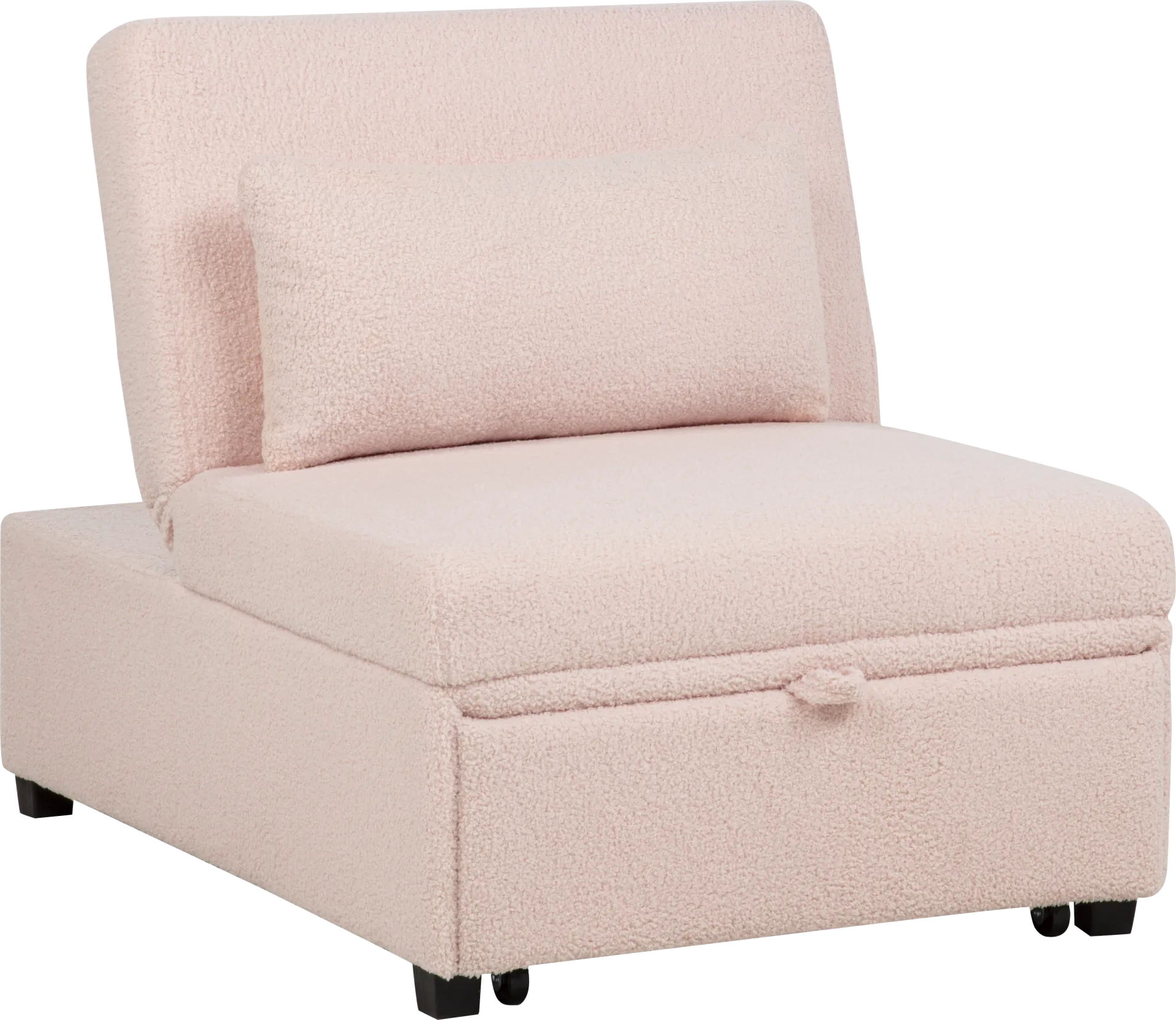 Kids Nimble Blush Sleeper Chair - Image 1