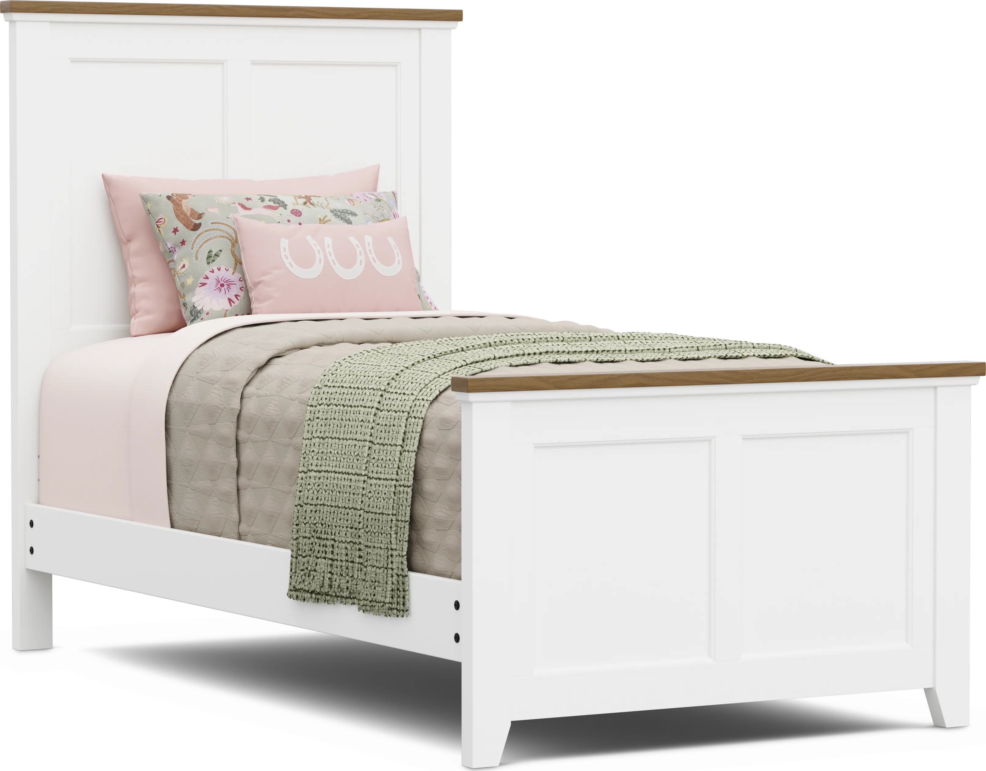 Kids Sugar Hollow White Twin Panel Bedroom - Thumbnail - Image 2