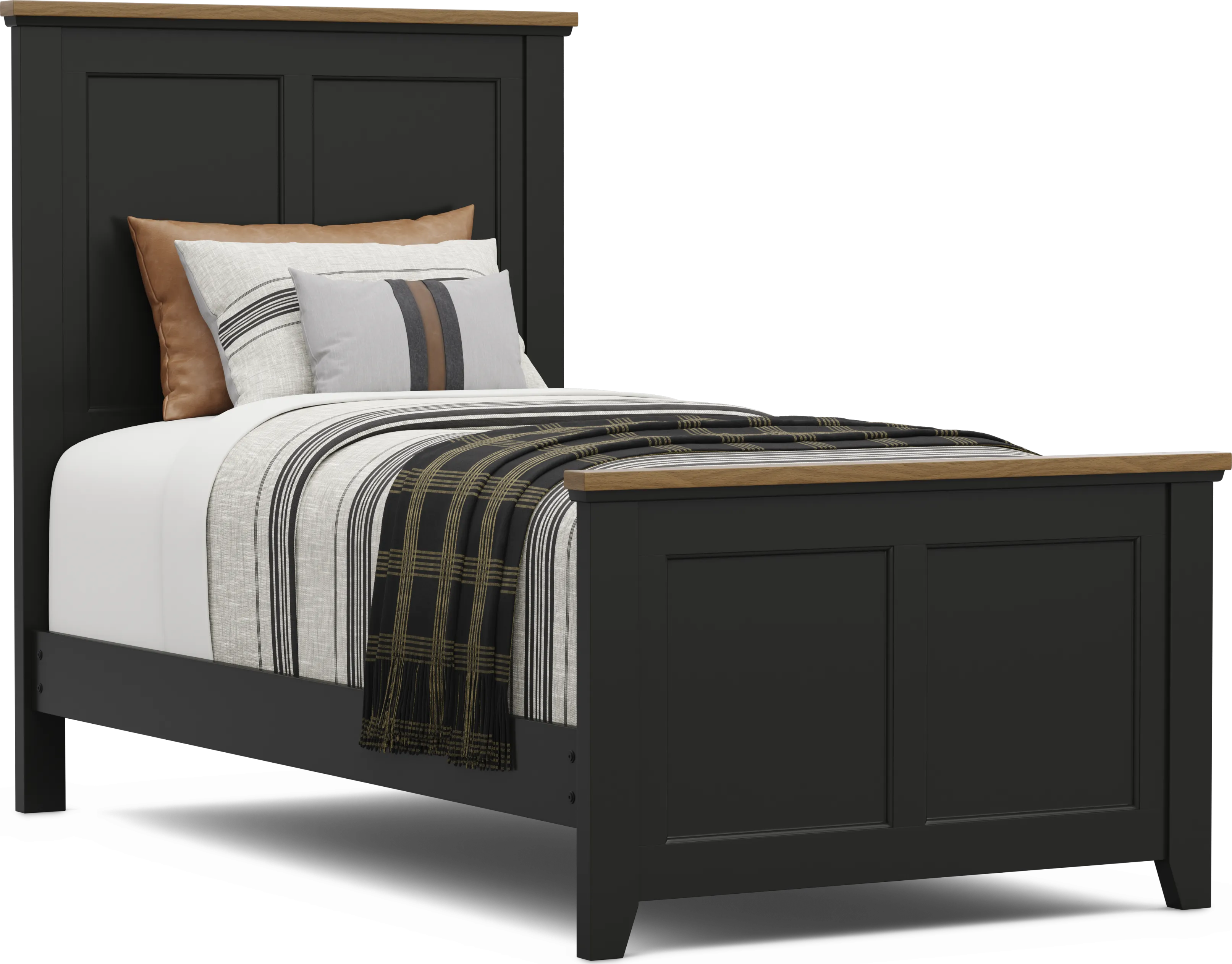 Kids Sugar Hollow Black Twin Panel Bedroom - Thumbnail - Image 2