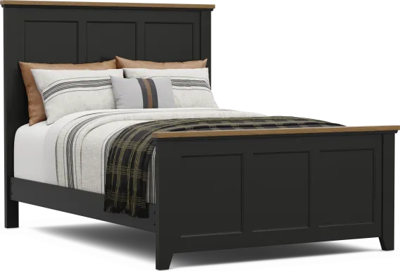 Kids Sugar Hollow Black Full Panel Bed