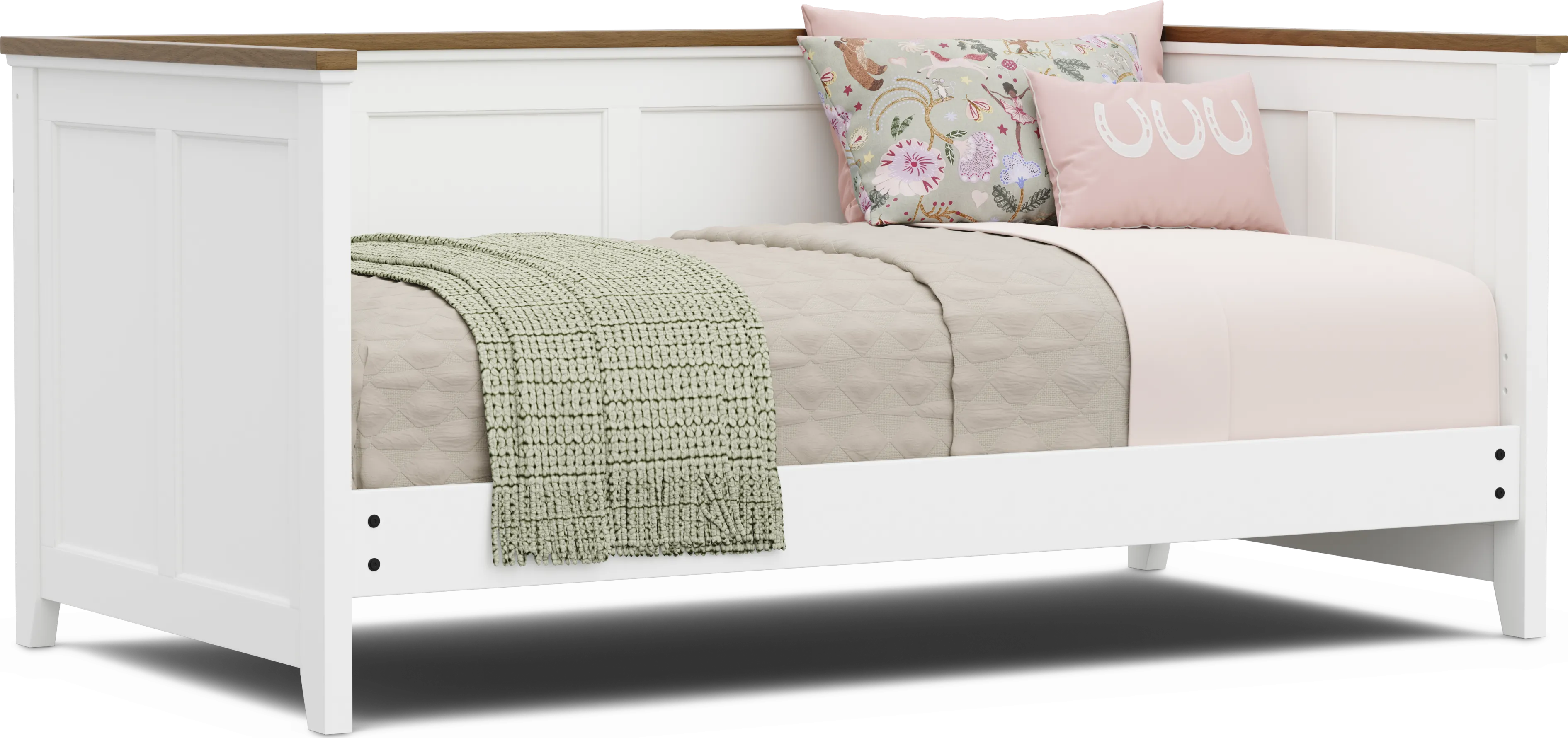 Kids Sugar Hollow White Twin Daybed - Thumbnail - Image 1