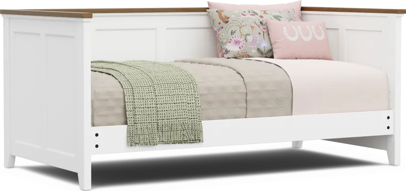 Kids Sugar Hollow White Twin Daybed