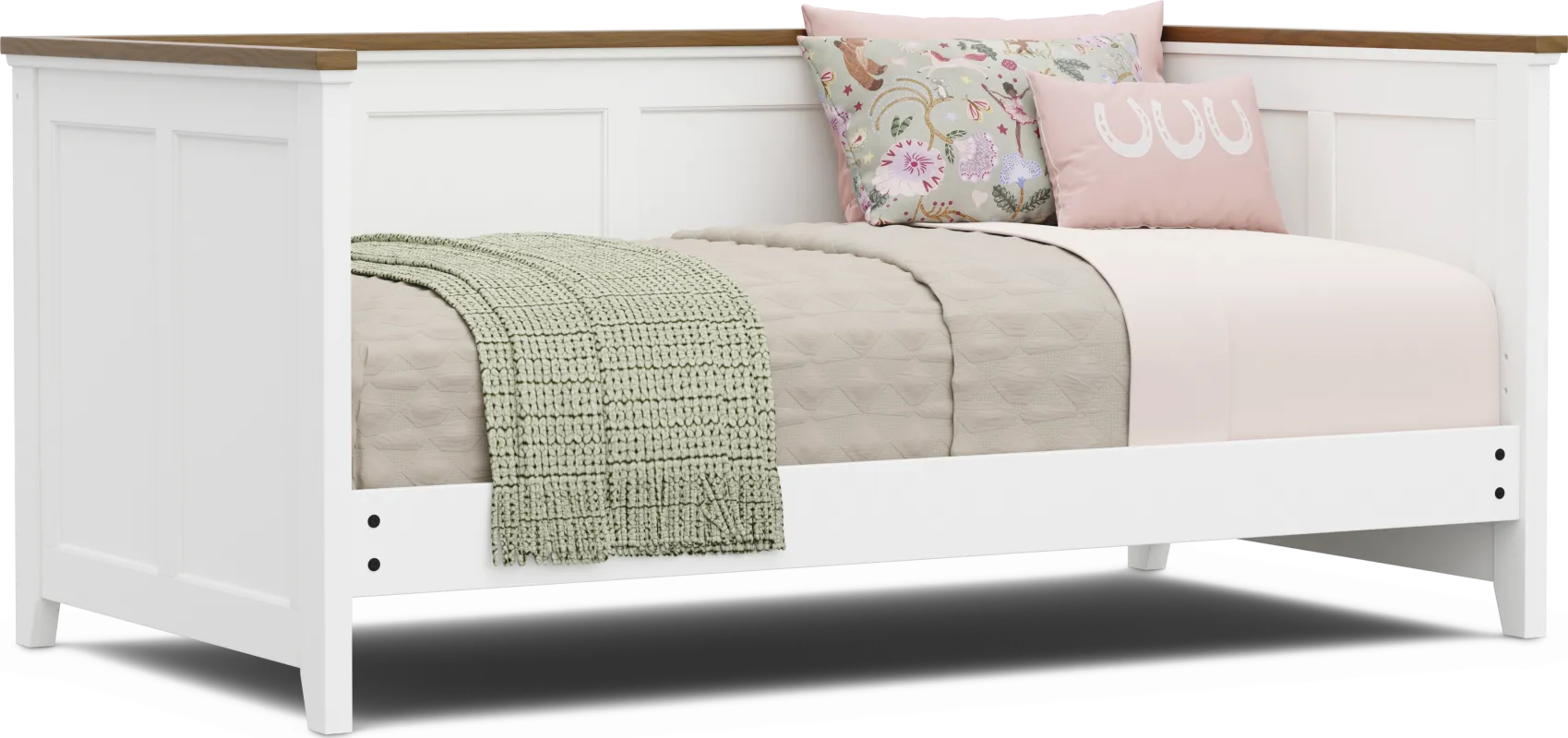 Kids Sugar Hollow White Twin Daybed