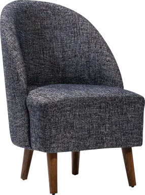 Salena Dark Blue Accent Chair