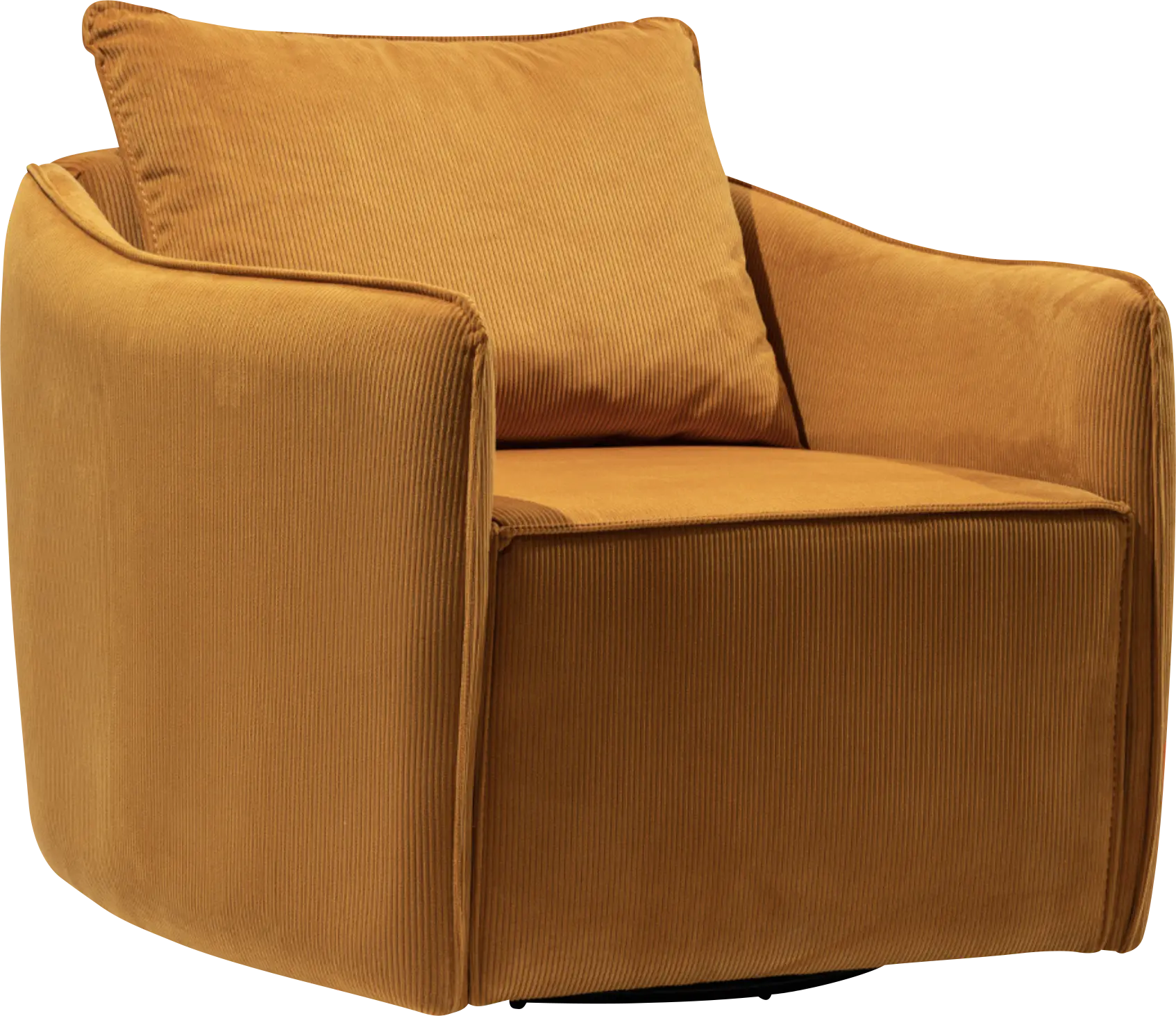 Manvi Brown Swivel Accent Chair