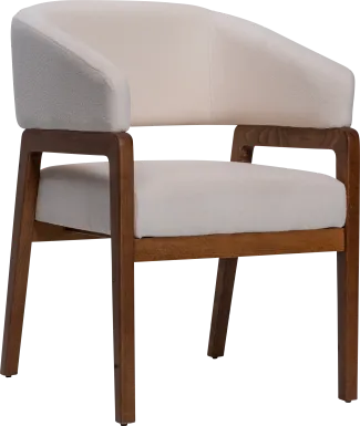 Trisha White Arm Chair