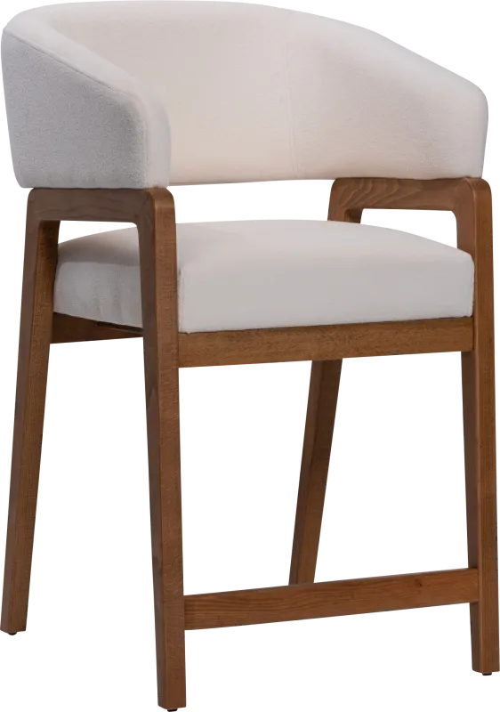 Trisha White Counter Height Stool