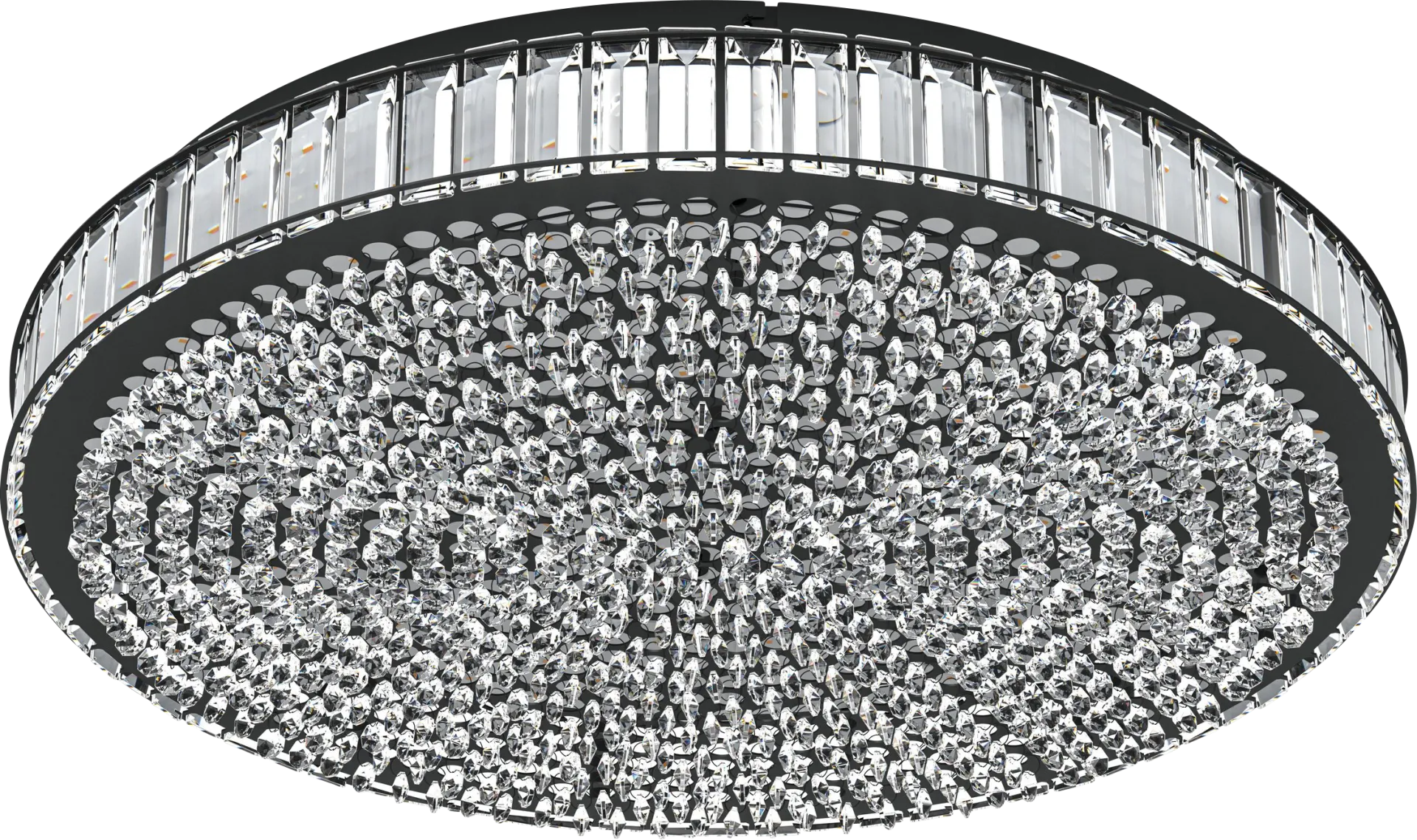 Chalfonte Sea Large Black Flush Mount - Image 1