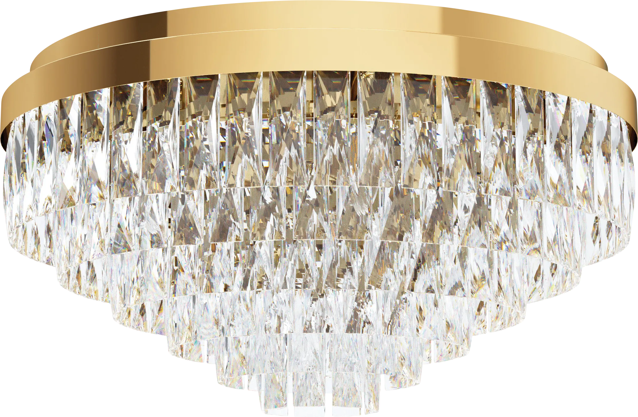 Virgil Sea Gold Flush Mount - Thumbnail - Image 1