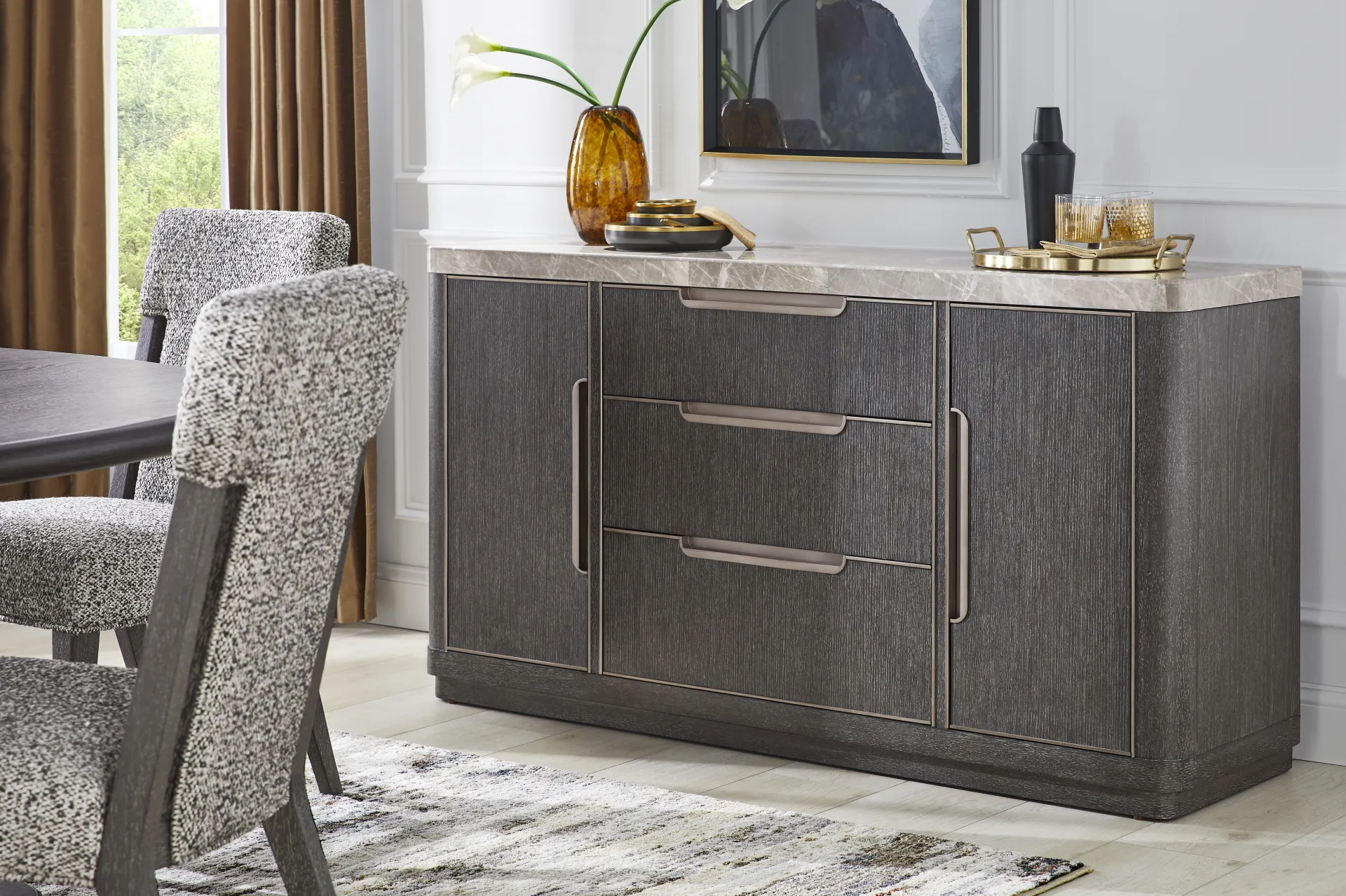 Preston Heights Gray Buffet - Image 5