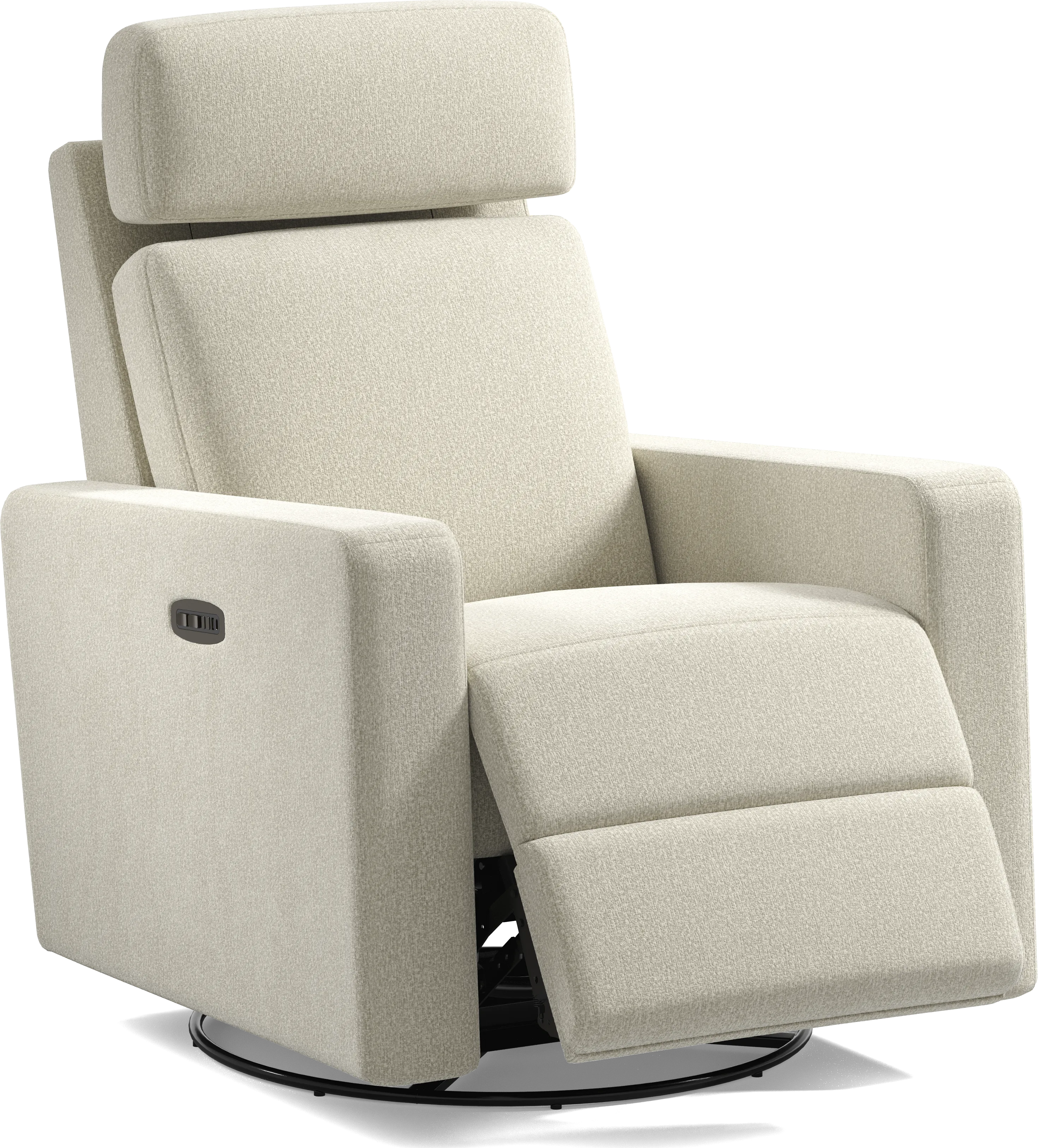 Clifton Gray Dual Power Swivel Glider Recliner - Thumbnail - Image 1