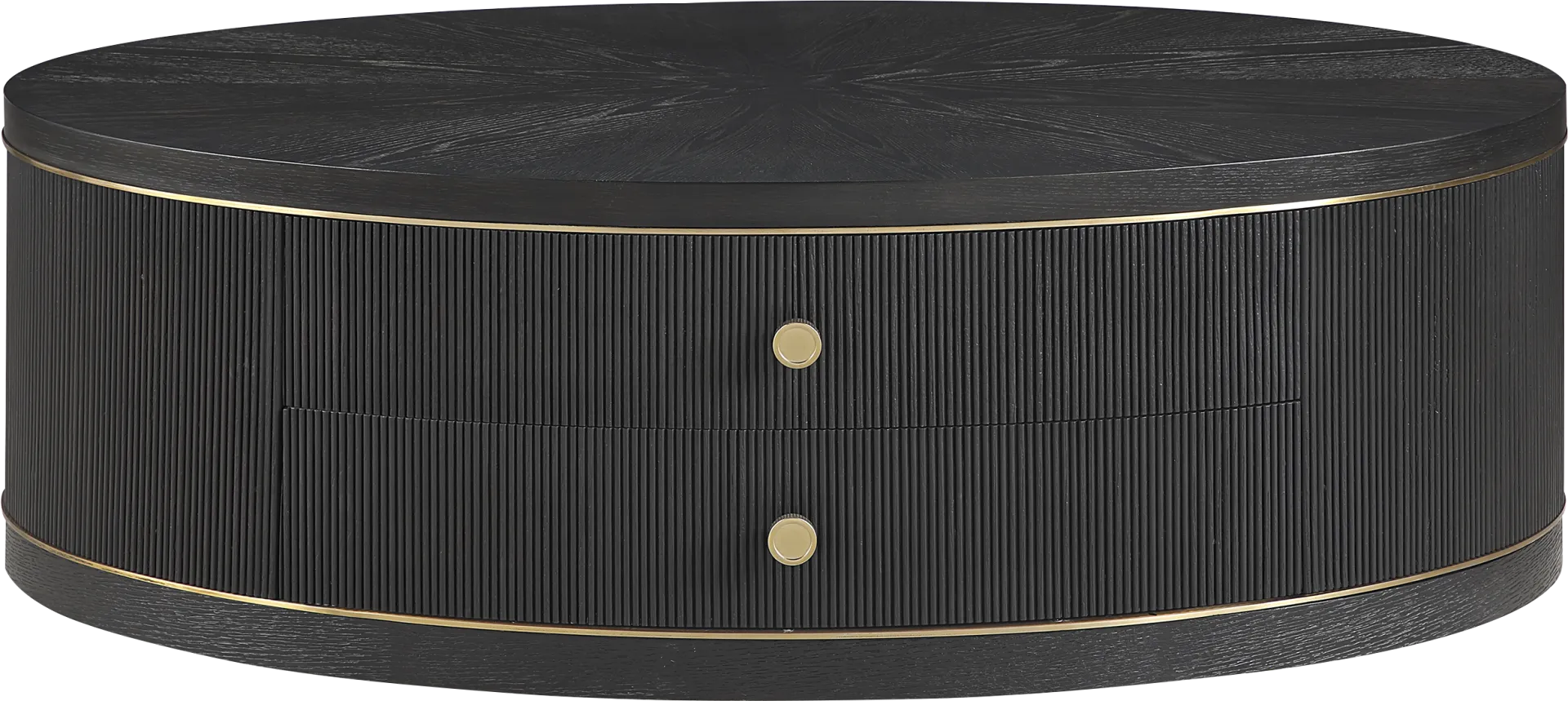 Wilshire Black Oval Cocktail Table - Image 1